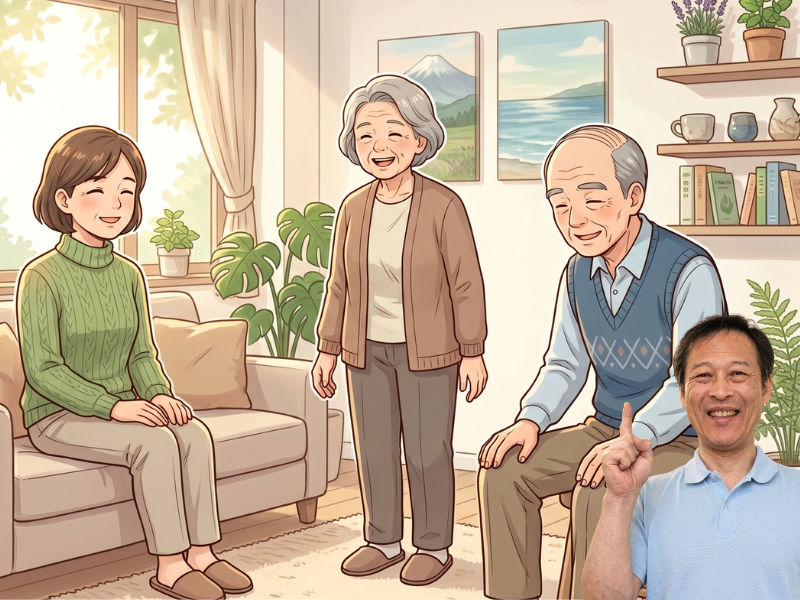 喜んでいる男女